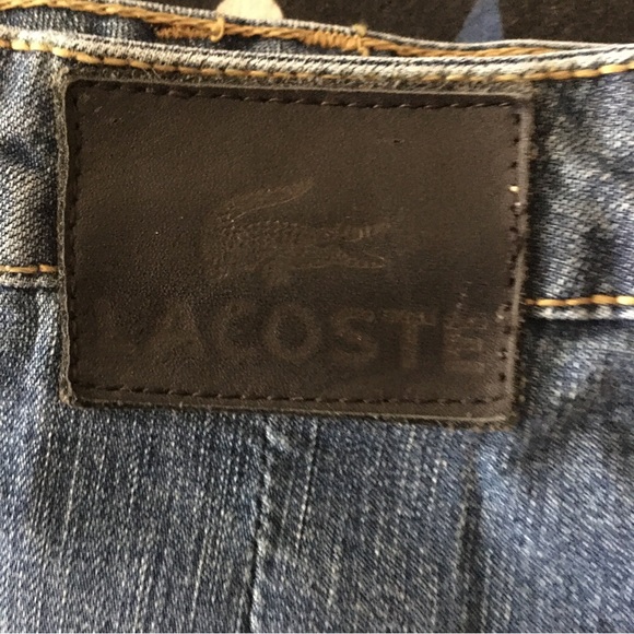 Vintage Lacoste 1990’s Jean Denim Mini Skirt  44 TRENDING VINTAGE LACOSTE DENIM - Picture 6 of 11